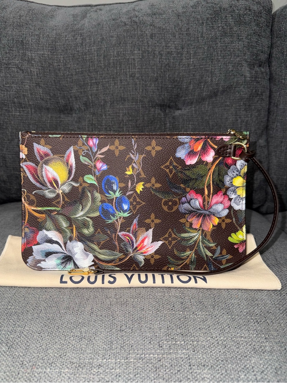 Louis Vuitton Neverfull Eden Garden limited edition wristlet pouch - Picture 1 of 7